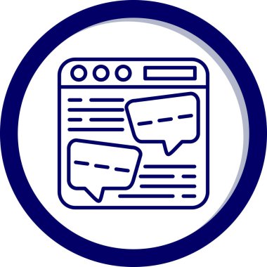 tarayıcı simgesi, vektör illüstrasyonu