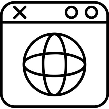 genel harita simgesi, vektör illüstrasyonu