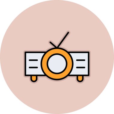 televizyon vektör illüstrasyonu, simge