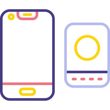 Smartphone Simgesi, vektör illüstrasyonu