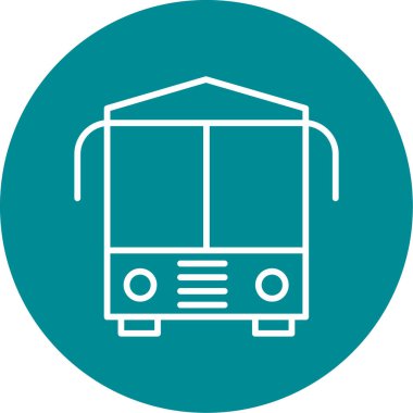 tren simgesi vektör illüstrasyonu