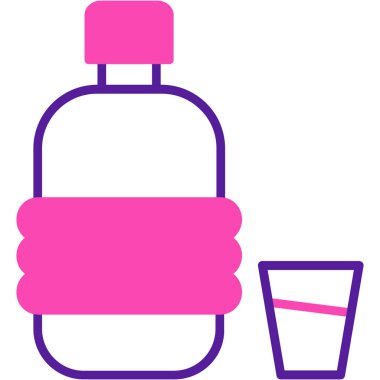 Alkol içeceği. Basit illüstrasyon