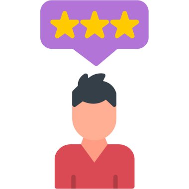 Geri besleme gözden geçirme vektör illüstrasyonuName