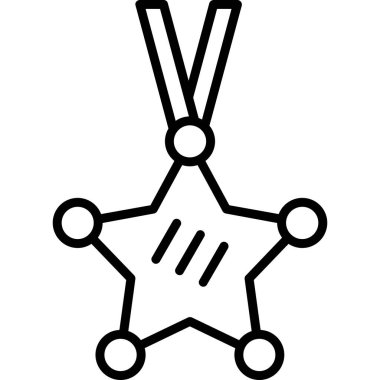 yıldız simgesi vektör çizgisi