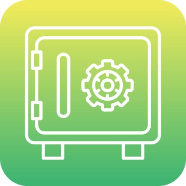 eşsiz ayar vektör çizgisi simgesi