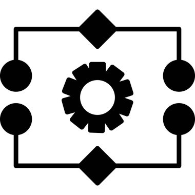 Teçhizat Web simgesi basit illüstrasyon