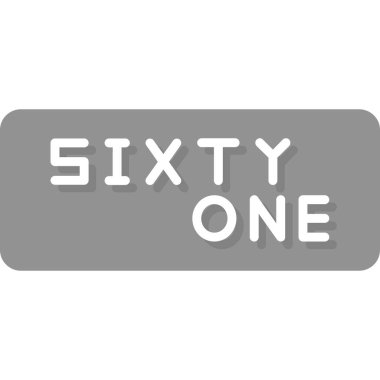 Tek modern satır numarasının vektör illüstrasyonu