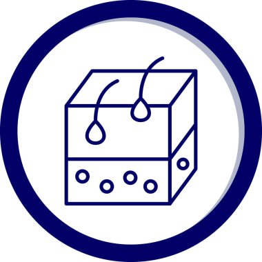 Kutu. Web simgesi basit illüstrasyon