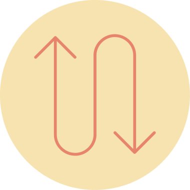 Ok. Web simgesi basit illüstrasyon