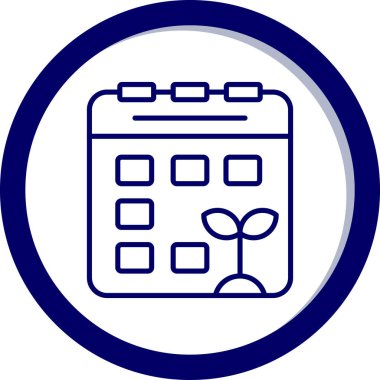 Takvim simgesi, vektör çizimi