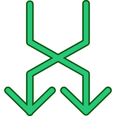 Ok. Web simgesi basit illüstrasyon