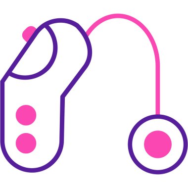 Kulaklık. Web simgesi basit tasarım