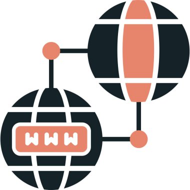 İnternet ağı. Web simgesi