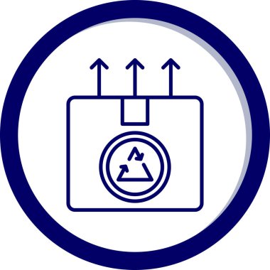 Moda biçimi izole edilmiş arkaplanda geri dönüşüm simgesi