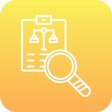 Eşsiz Arama Vektör Satırı Simgesi