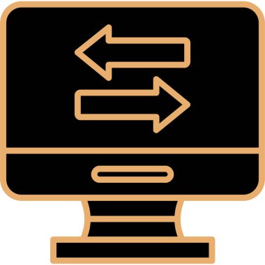 Ok. Web simgesi vektör illüstrasyonu