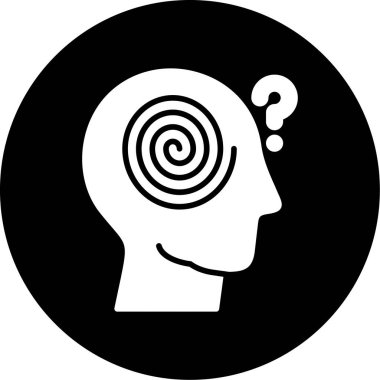 Beyin. Web simgesi basit illüstrasyon