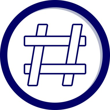 Yol işareti simgesi, vektör illüstrasyonu basit tasarım