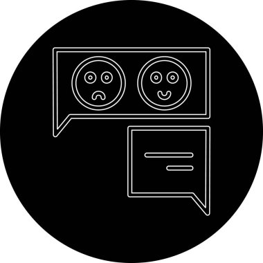 Çizgi film simgesinin vektör çizimi