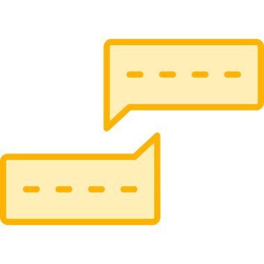 Sohbet web simgesi vektör illüstrasyonu