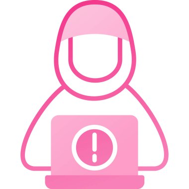 Bir kadın simgesinin vektör illüstrasyonu