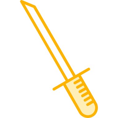 kılıç simgesi vektör illüstrasyonu