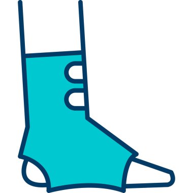 Çizme mavi çizmelerin vektör çizimi