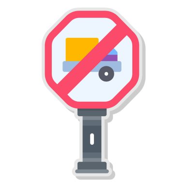 Dur işareti. Modern tasarım. Ağ simgesi. Basit tasarım. vektör illüstrasyonu