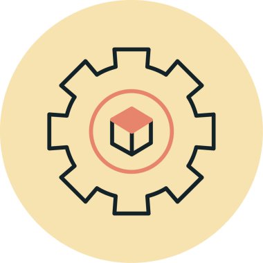 dişli simgesi vektör illüstrasyonu