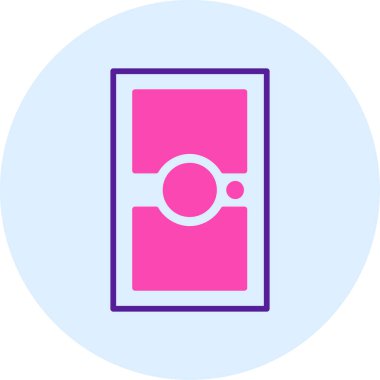 Cep telefonu. Web simgesi basit tasarım