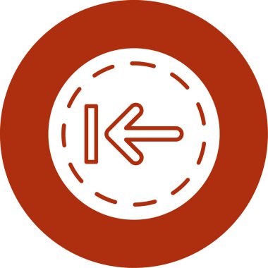 yön simgesi, vektör illüstrasyonu