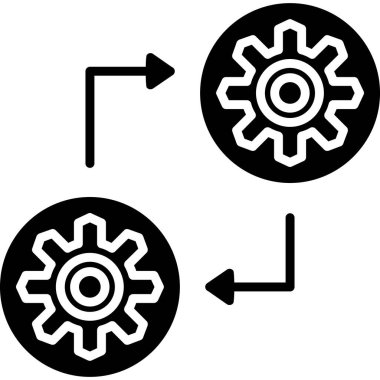 Teçhizat Web simgesi basit illüstrasyon