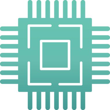 Çip. Web simgesi basit illüstrasyon