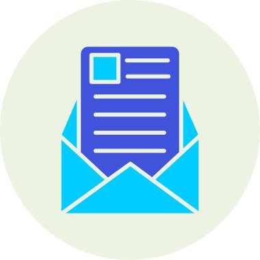 e-posta mektup vektör illüstrasyonu