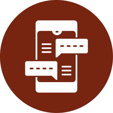 Cep telefonu. Web simgesi basit illüstrasyon