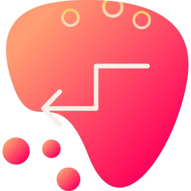 Beyin. Web simgesi basit illüstrasyon