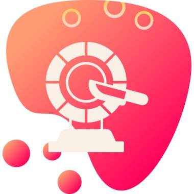 Beyaz arka planda izole edilmiş dişli tekerlek ikonu olan beyaz beyin. Yenilikçi düşünce. Düşünme konsepti Kırmızı daire düğmesi. vektör.