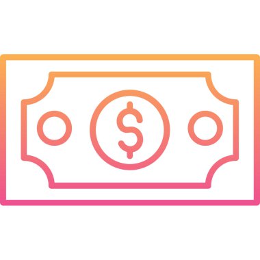 Para için. Web simgesi basit illüstrasyon