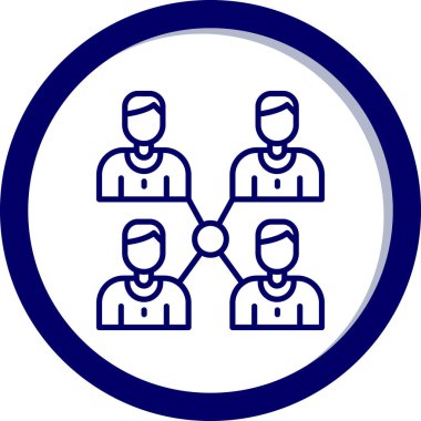 İnsan simgesinin vektör illüstrasyonu