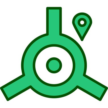 konum pin simgesi vektör illüstrasyonu