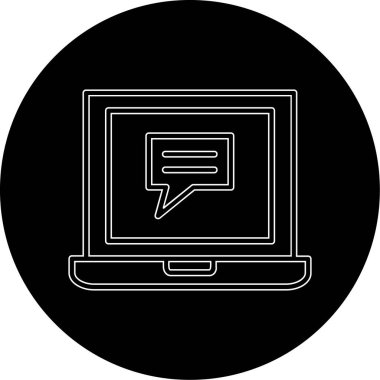 dizüstü bilgisayar simgesi, vektör illüstrasyonu