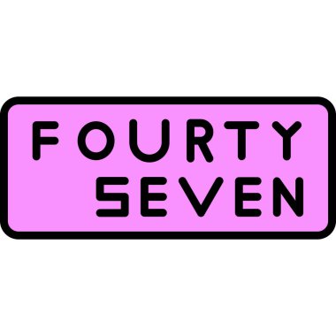 6 numaralı simge vektör illüstrasyonu