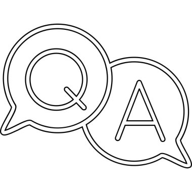 Metin cevaplı konuşma balonu. vektör illüstrasyonu