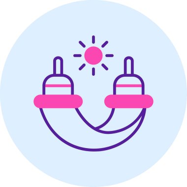 Ampul. Web simgesi basit tasarım