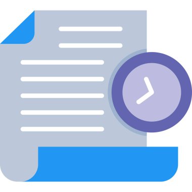 Belge. Web simgesi basit illüstrasyon