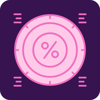 Modern ve güzel bir simgenin vektör çizimi