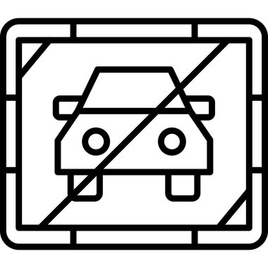 araba simgesi vektör illüstrasyonu