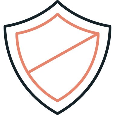 Koruma simgesi vektör illüstrasyonu