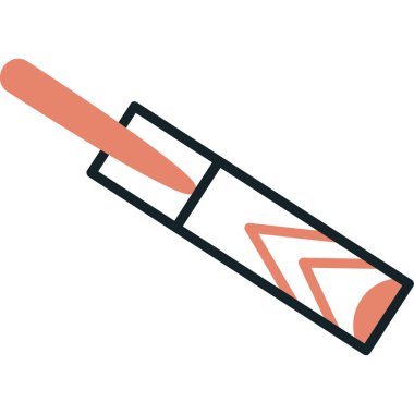 Kalem ve kalem, kırtasiyenin düz tasarım simgesi