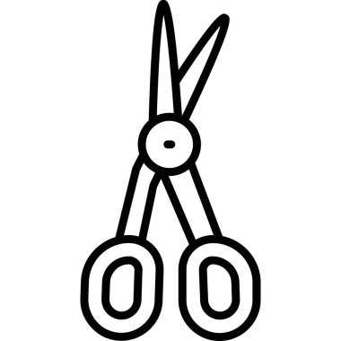 Makas, makas, vektör illüstrasyonu